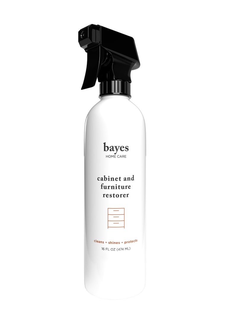 Bayes High-Performance Furniture, Cabinet Cleaner and Polish - Cleans, Conditions, and Preserves Fine Wood Furniture and Cabinetry - 16 oz - Image 1
