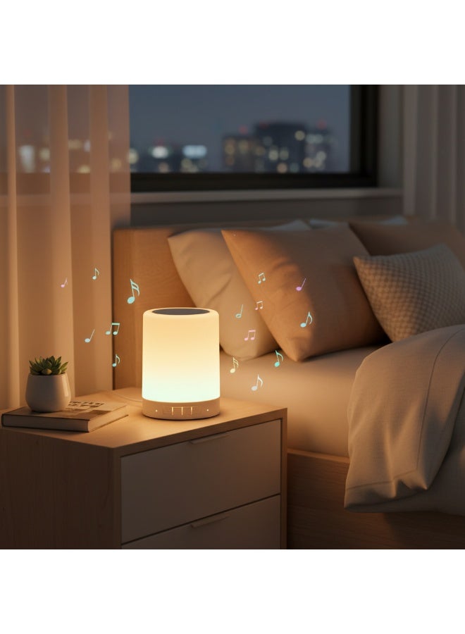 سوسيتي مصباح ليلي بلوتوث RGB من SUCITY، مصباح بجانب السرير يعمل باللمس، مصباح LED قابل لإعادة الشحن وتعديل شدة الإضاءة، هدية مثالية لغرفة النوم - Image 5