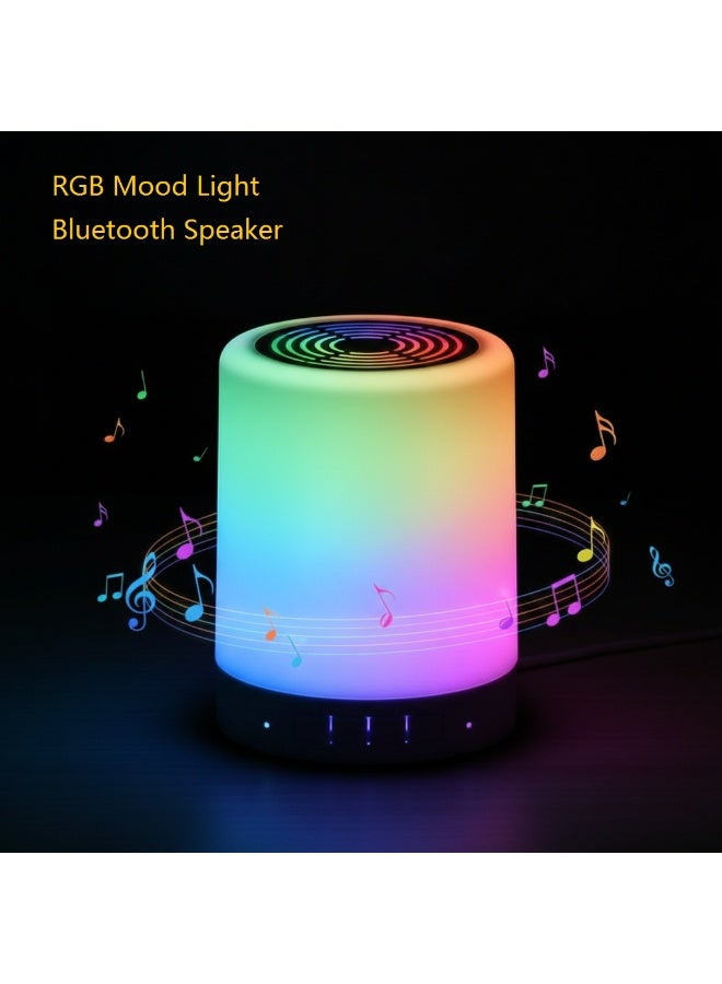 سوسيتي مصباح ليلي بلوتوث RGB من SUCITY، مصباح بجانب السرير يعمل باللمس، مصباح LED قابل لإعادة الشحن وتعديل شدة الإضاءة، هدية مثالية لغرفة النوم - Image 1