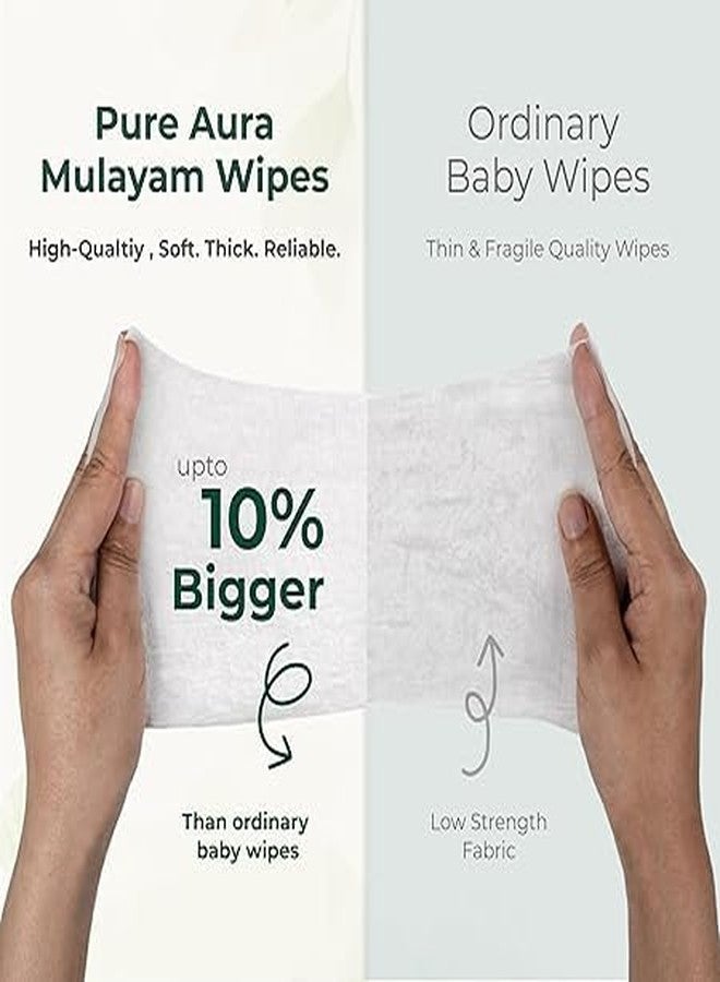 Ketlix Cleansing Baby Wipes with Lid | 80 Wipes x Pack of 3-240 Wipes | Extra Thick & Moist Wet Wipes for Baby's | Prevents Rashes & Redness with Goodness of Aloe Vera, Vitamin E & Jojoba Oil - Image 3