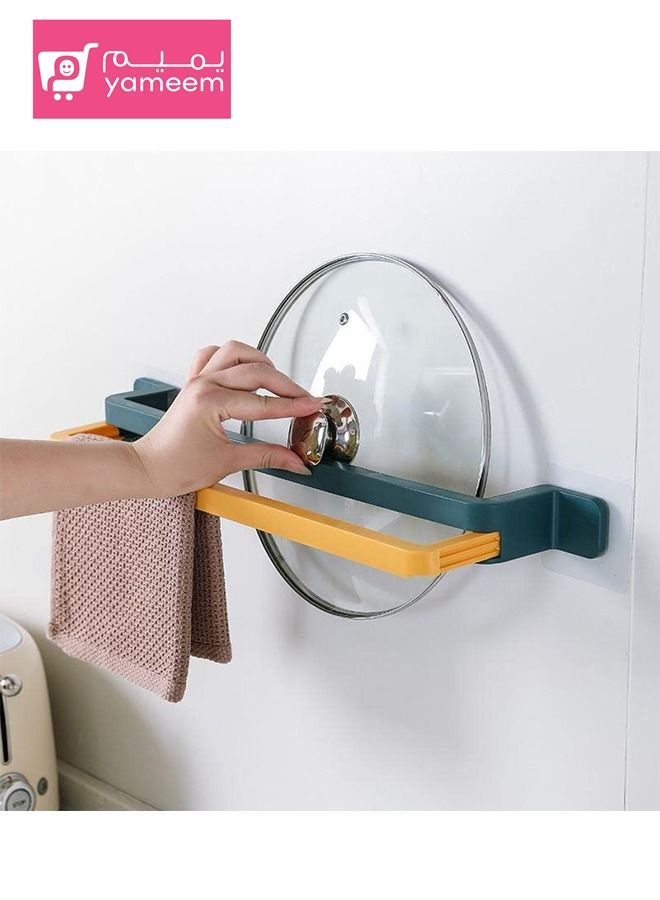 Yameem Wall Mounted Punch-free Foldable Holder For Slipper Shoe Cloth etc In Bathroom kitchen  - Image 3
