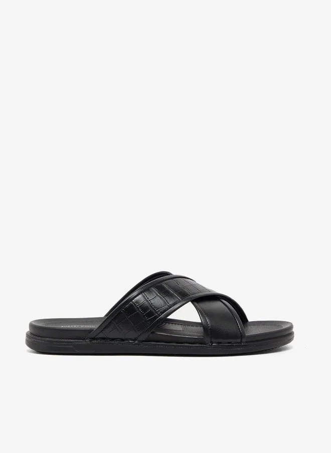 Robert Wood Comfortline Croc Emboss Casual Sandals