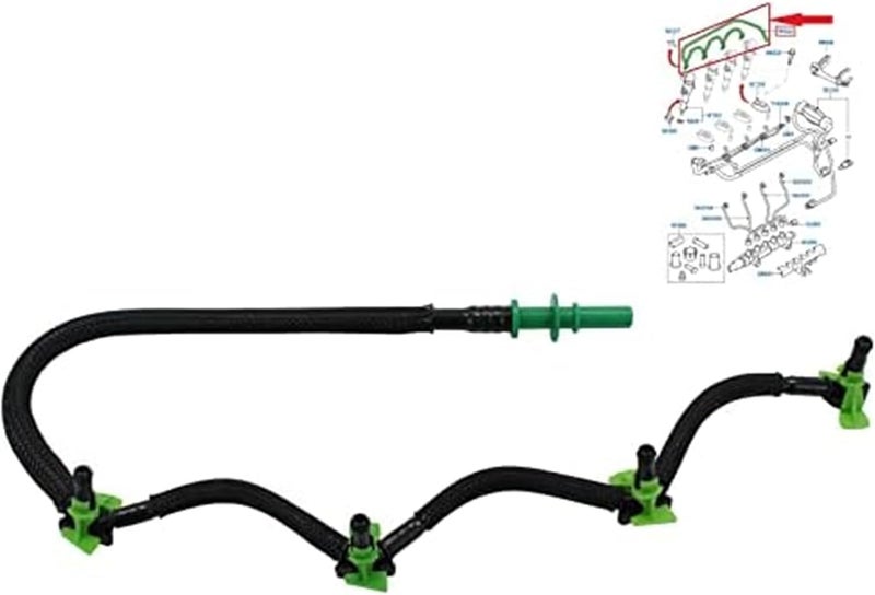 QASULER Fuel Injector Leak Off Return Pipe for Ford Vehicles - Image 4