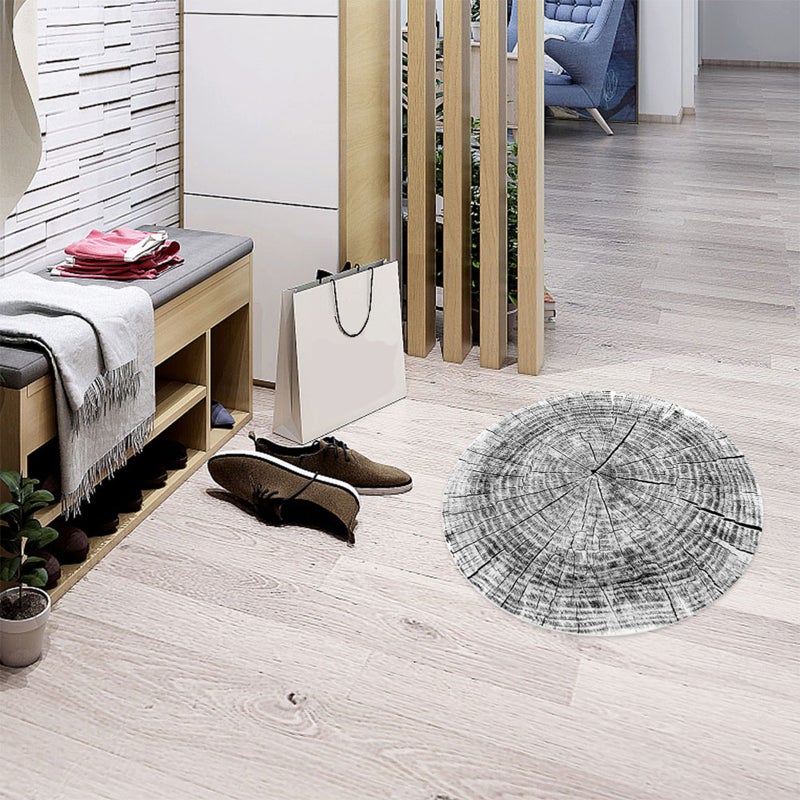 Imitation Tree Pattern Floor Sticker Tile Sticker Round Floor Ornament Non- Decals Self Adhesive Wall Decal - Image 2