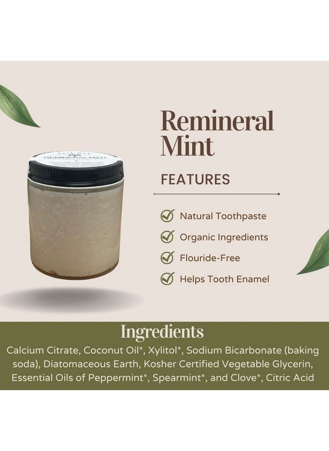 Gaia Guy Remineral Mint ; Remineralizing Natural Toothpaste ; Freshens Breath & Strengthens Tooth Enamel ; Vegan ; Fluoride Free Toothpaste  - Image 5