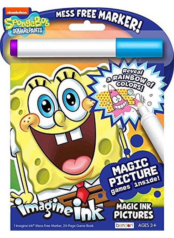 Bendon Spongebob Squarepants Coloring Book ~ Imagine Ink Activity Book For Spongebob Party Favors Party Supplies - Image 2