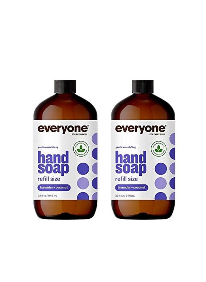 Everyone Liquid Hand Soap 32 Ounces (Pack Of 2) Lavender & Coconut Plantbased Cleanser With Pure Essential Oils (Packaging May Vary) - Image 2