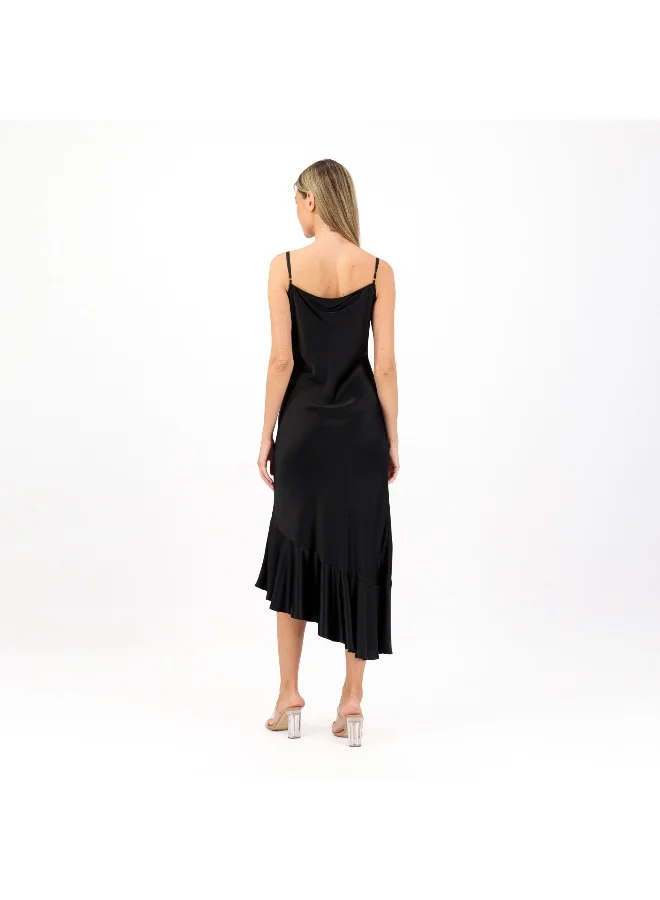 Two Bees  Scarlet Black 100% Pure Silk Lace Slip- Discounted Price for Women | Best Price UAE