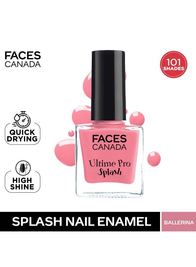 Facescanada Faces Canada Splash Nail Enamel Ballerina 201 8 ml - Image 2