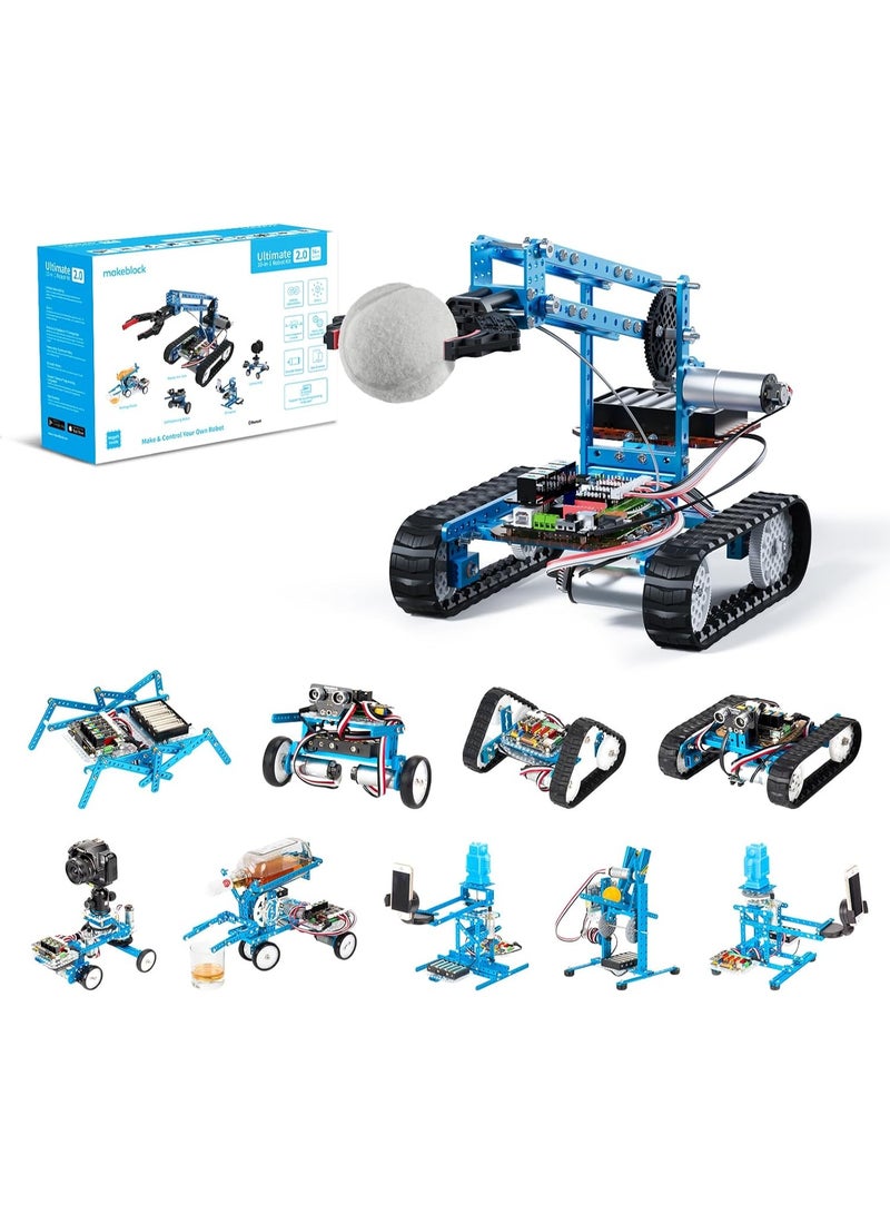 Makeblock mBot Ultimate 10 in 1 Robot Building Toys, Robotics Kit App Remote Control Robot Toys Compatible with Arduino C & Raspberry Pi, STEM Educational DIY Robotics for Kids Ages 12-16 - Image 1