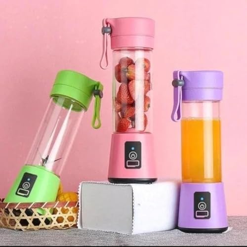 FUTRONICS Portable USB Juicer Mixer Bottle - Electric Blender Grinder for Fruit & Vegetable Juice, Smoothie Maker - 380 ml - Image 5