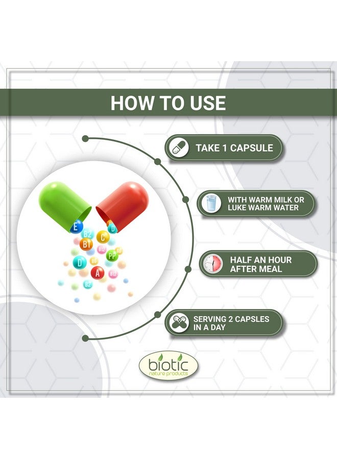 Biotic Ashwagandha Capsules - Ashvagandha - Aswagandhada - Aswagandha Extract Capsules 500mg - 60 Veg Capsules for Men and Women - Image 5