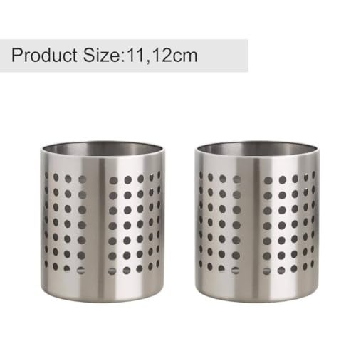 FINALITY stainless steel cutlery holder for kitchen - spoon holder stand organiser, knife holder, spoon stand for kitchen steel - 11 and 12cm - Image 4