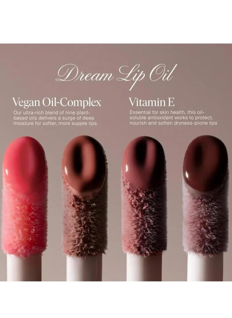 SUMMER FRIDAYS Dream Lip Oil for Moisturizing Sheer Coverage, High-Shine Tint, and Deep Hydration - Rosewood Nights (4.5ml)  - Image 5