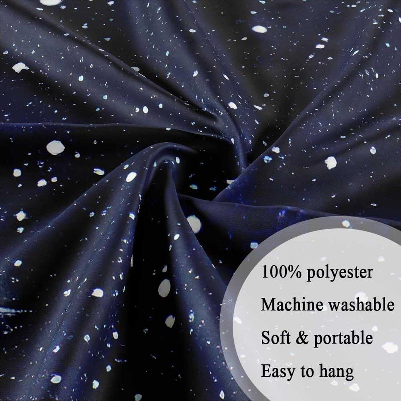 Drgilau Night Sky Stars Tapestry Wall Hanging, Dark Blue Galaxy Universe Space Room Wall Art Tapestries, Starry Sky Cosmic Fantasy Abstract Aesthetic Wall Tapestry for Bedroom Livingroom Office Dorm - Image 5