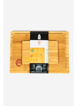 3 Pieces Bamboo Boards, Tan