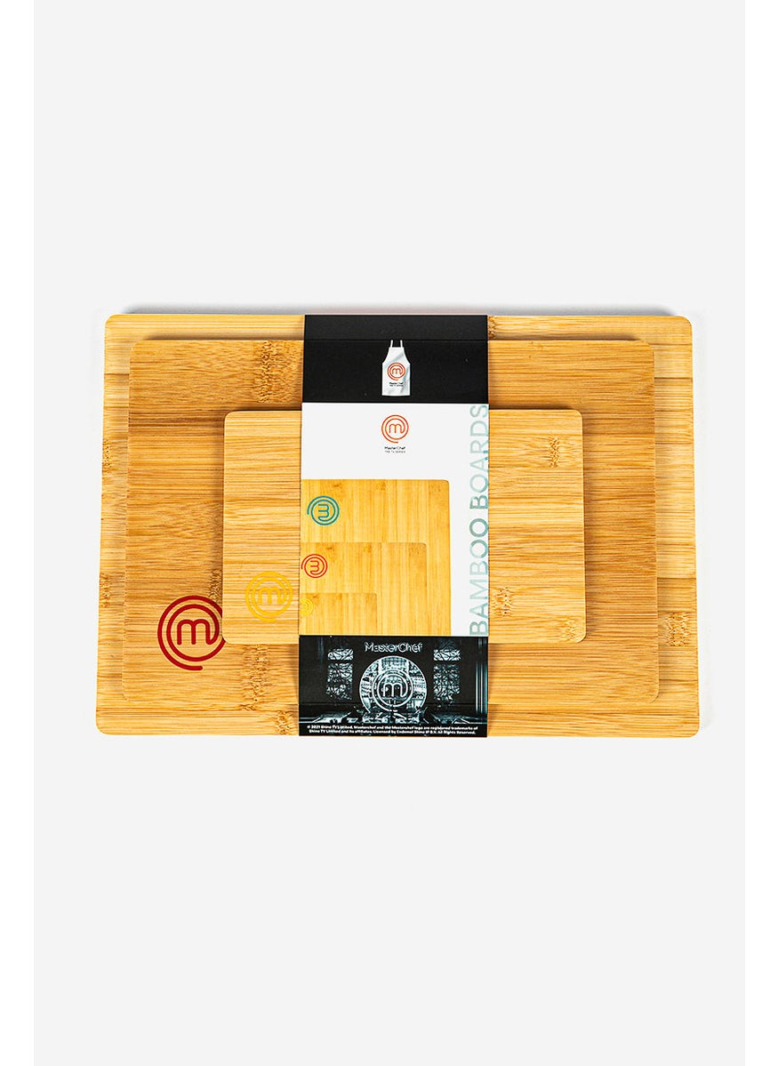 Masterchef - 3 Pieces Bamboo Boards, Tan - Image 1