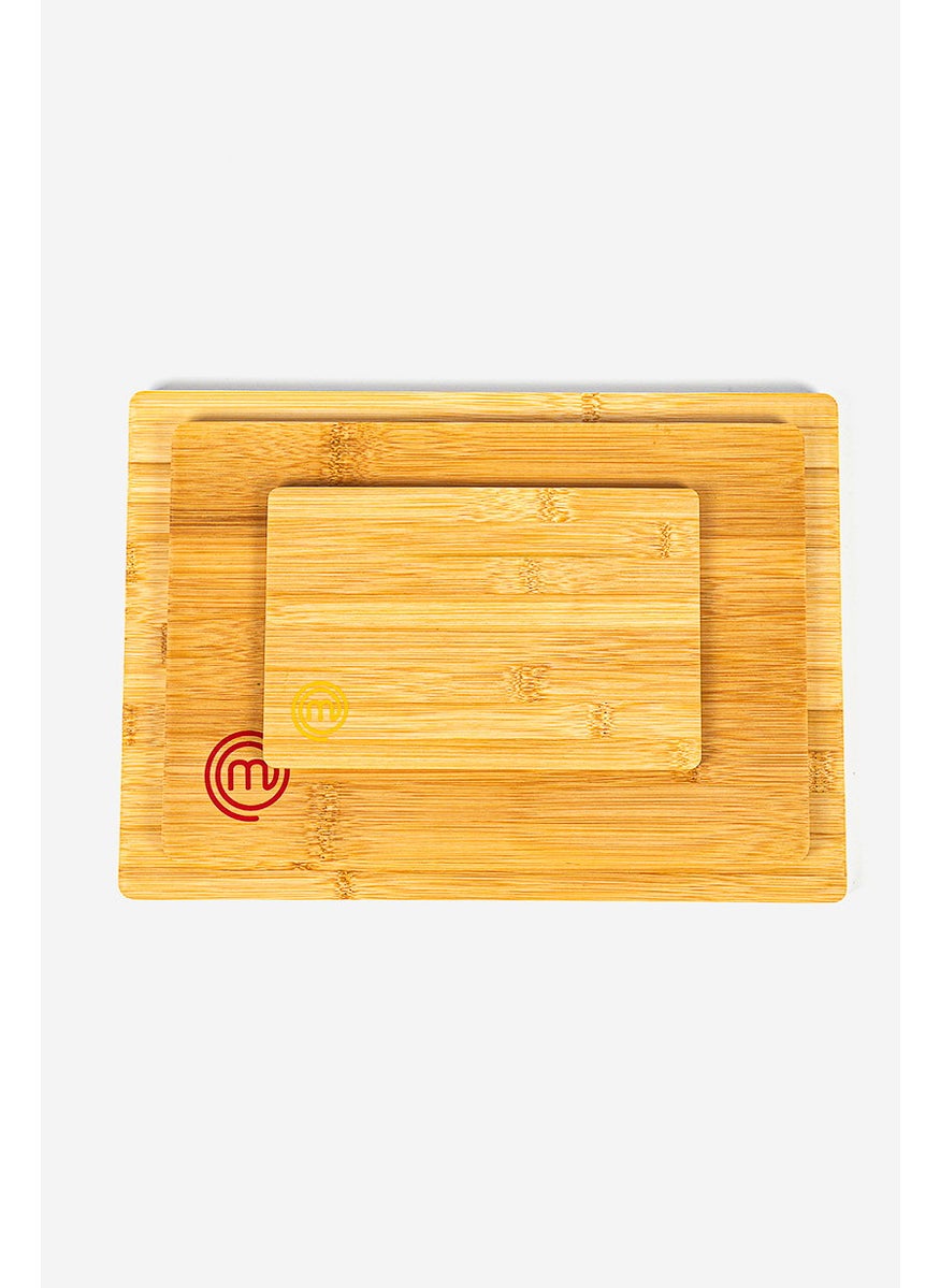 Masterchef - 3 Pieces Bamboo Boards, Tan - Image 1