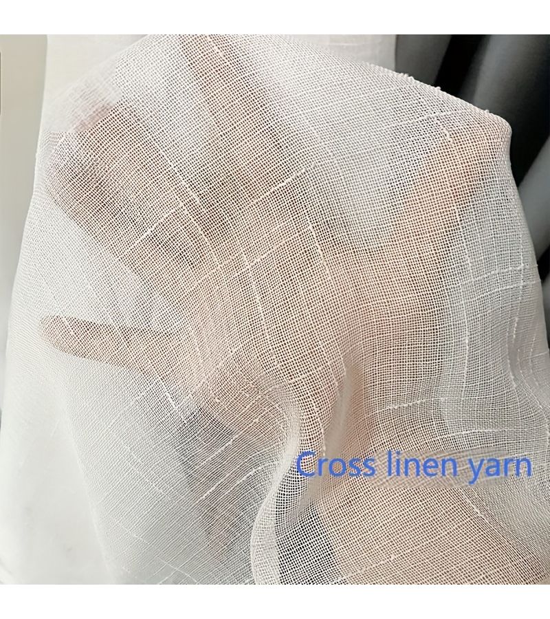2 Pieces Nordic Minimalist Solid Color Cross Stitch 51.97 X 62.99 Inches For Living Room Bedroom Balcony Office Decoration - Image 5