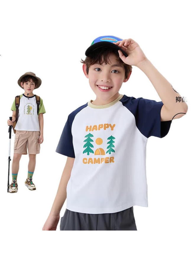 NUBIWU Nubiyu Boys' Short-Sleeve T-Shirt, Summer Cool Breathable Clothing, Children'S Casual Stylish Summer Wear, Boys' Half-Sleeve Top - Image 3