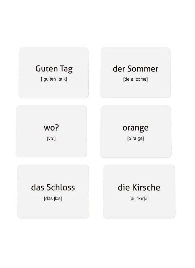 CARDDIA German Vocabulary Flash Cards For Beginners (With Illustrations And Example Sentences)  - Image 4