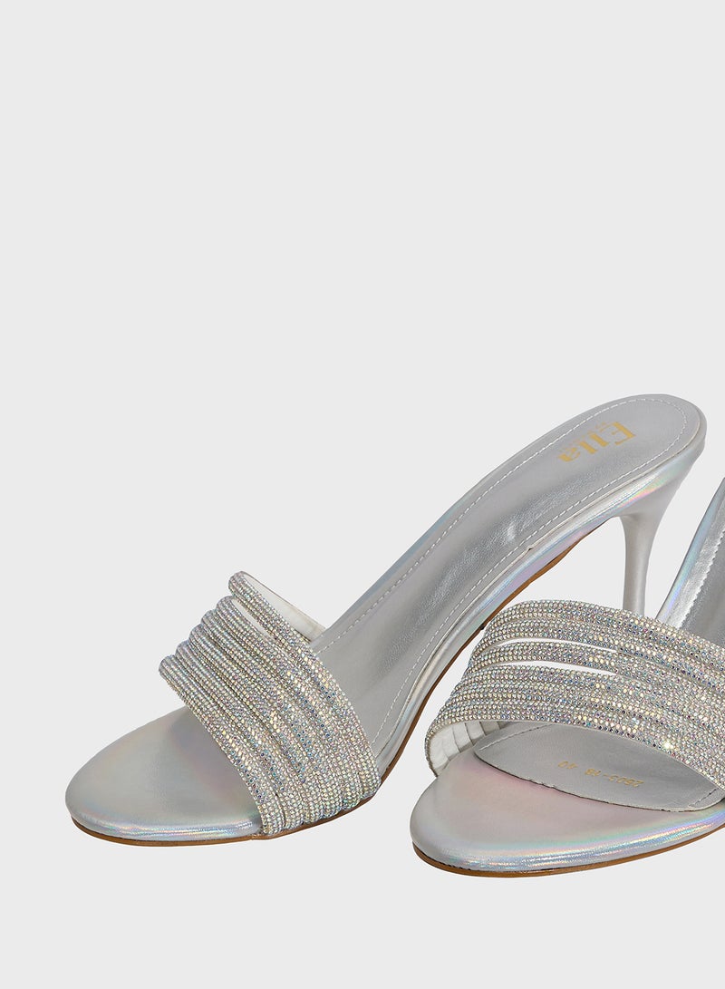 ELLA Diamante Heeled Sandal  - Image 4