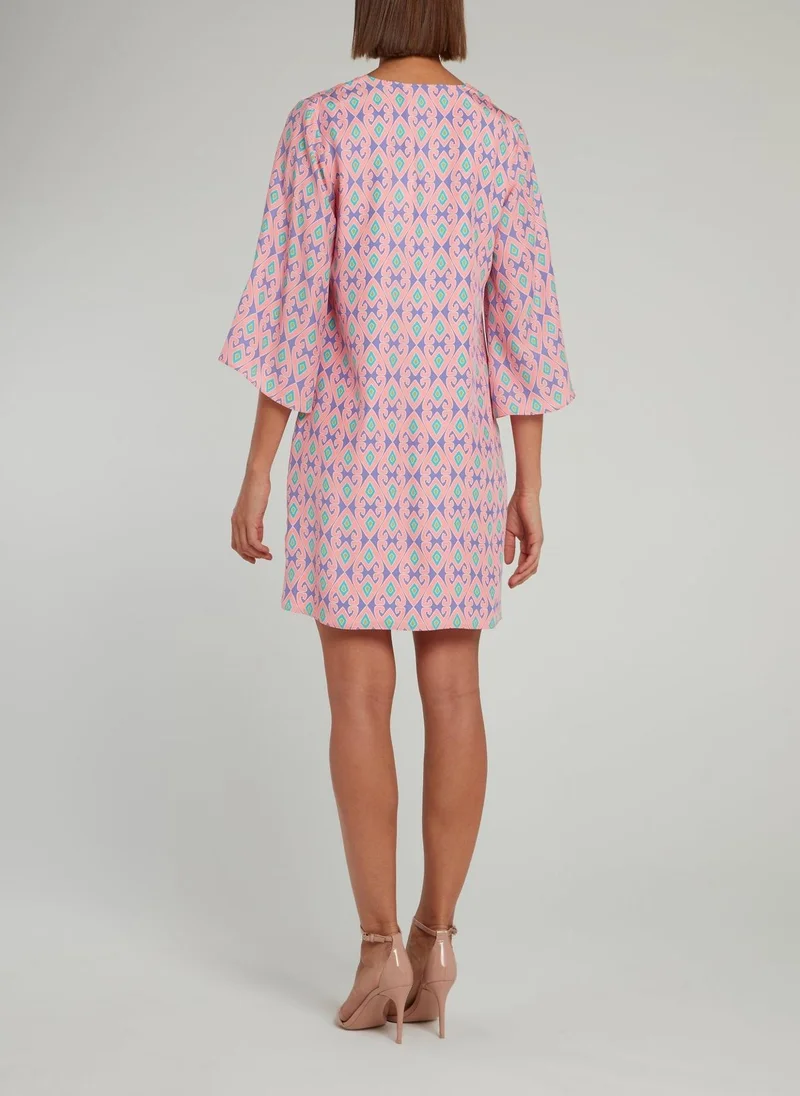 Alice and trixie Pink Bell Sleeve Shift Dress