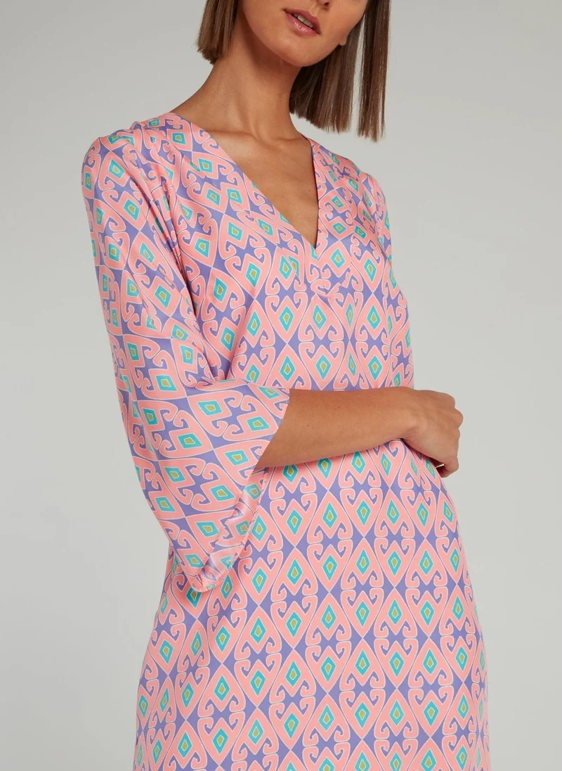 Alice and trixie Pink Bell Sleeve Shift Dress