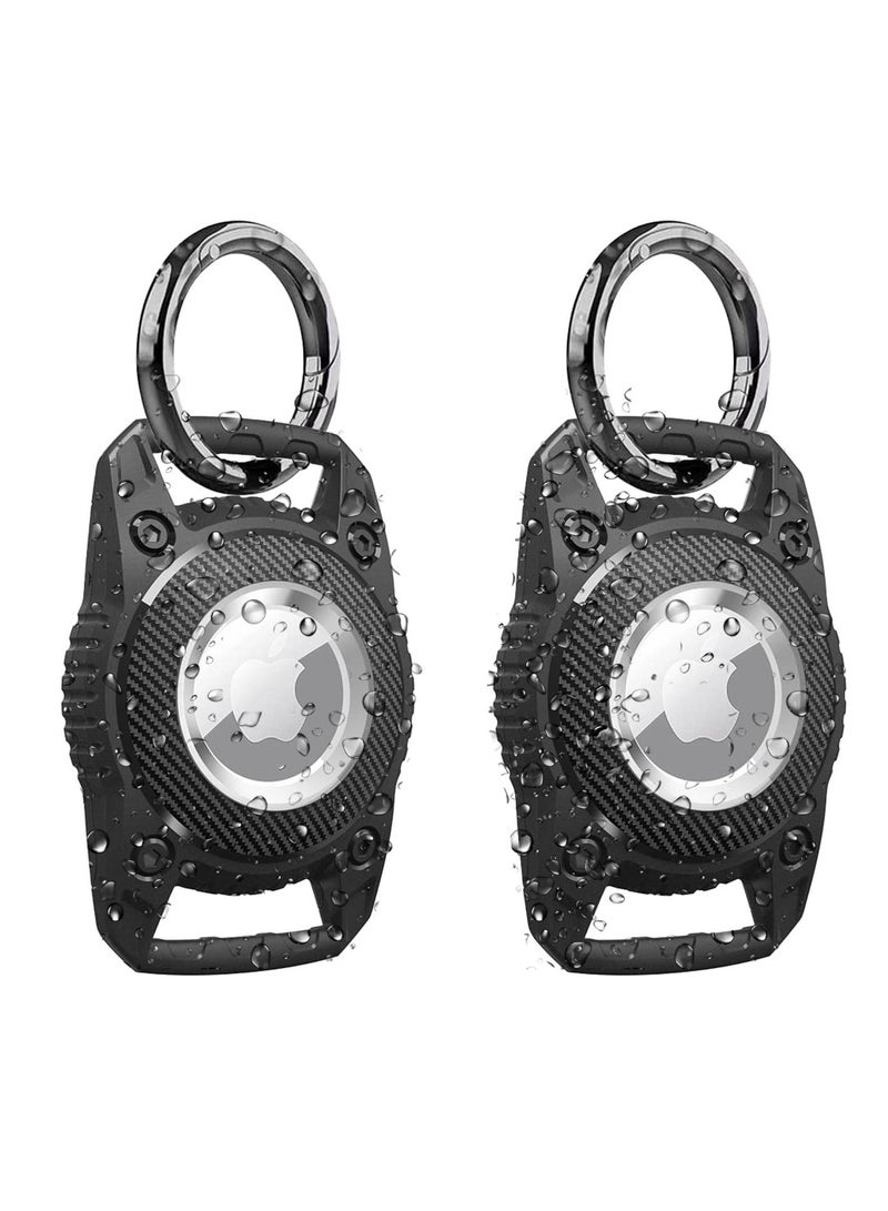 Y&D Holder for Airtag 2Pcs Dog Collar Ip67 Waterproof Screw Full Cover Hard Tpu Protection Apple With Key Ring Airtag Key Backpack Luggage Cat  - Image 1