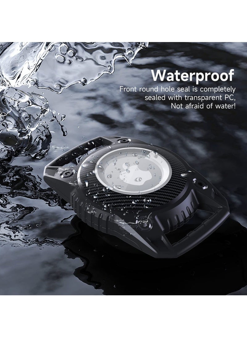 Y&D Holder for Airtag 2Pcs Dog Collar Ip67 Waterproof Screw Full Cover Hard Tpu Protection Apple With Key Ring Airtag Key Backpack Luggage Cat  - Image 3