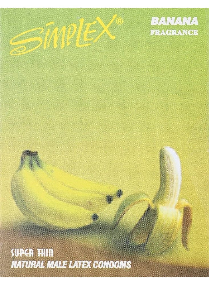 سيمبليكس سيمبلكس واقيات ذكرية على شكل موزة