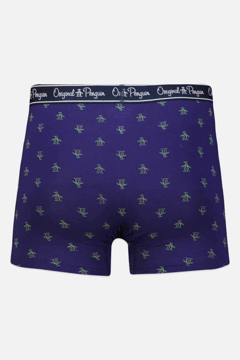 Original Penguin Men 3 Pack Printed Boxer Briefs, Navy/Purple/Blue  - Image 3