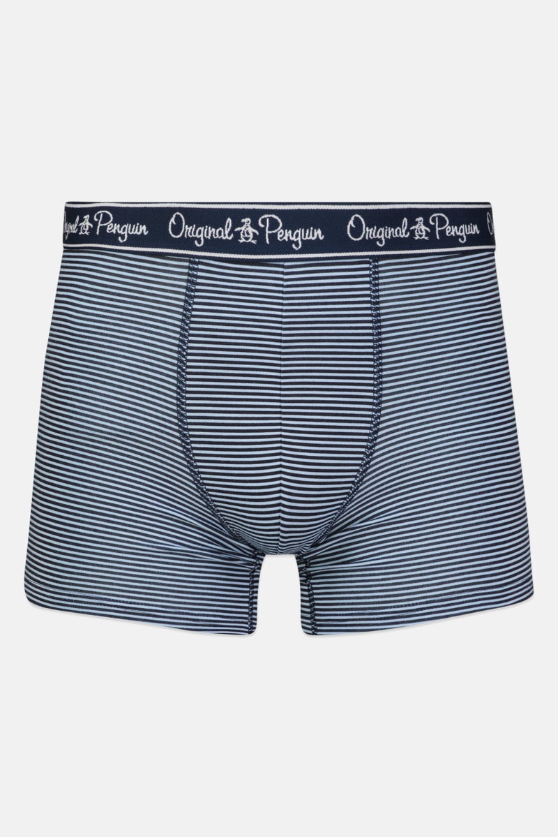 Original Penguin Men 3 Pack Printed Boxer Briefs, Navy/Purple/Blue - Image 5