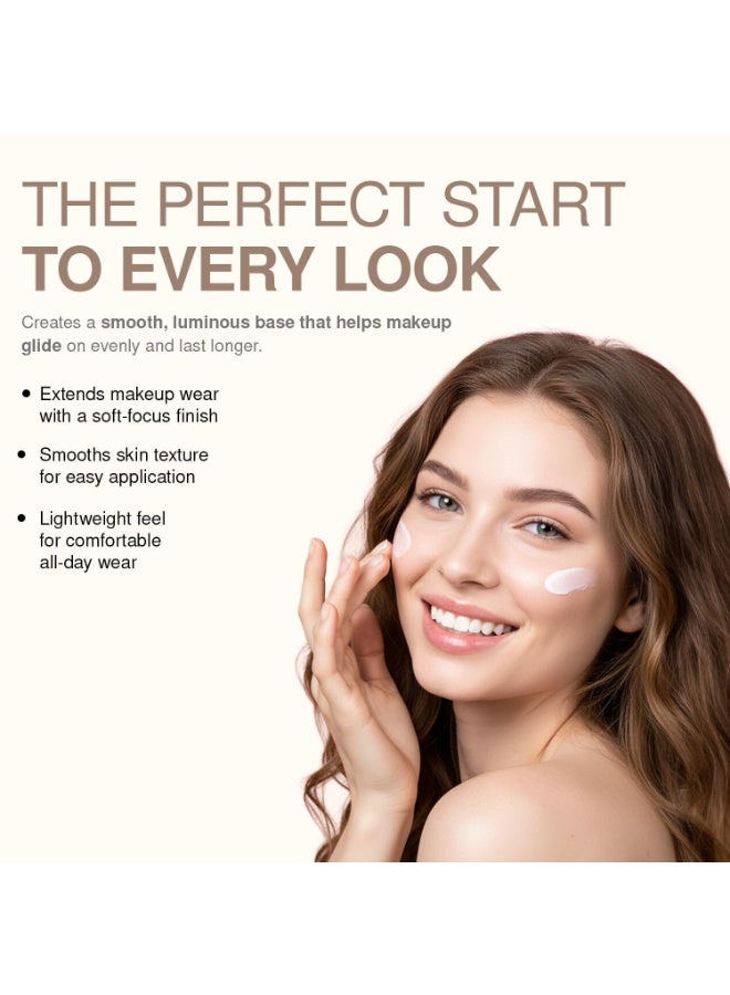 PALLADIO Illuminating Primer, Pearly Pink Makeup Primer for Face, Brightens Complexion, Hydrating with Aloe Vera, Grape Seed Oil & Green Tea, Smooths Wrinkles, Fine Lines & Pores - Image 3