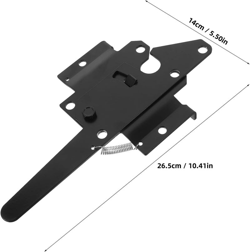 Gate Hinges Heavy Duty Iron Gate Latch for Wooden Garden Fence Outdoor Farm Fence Hardware with Sturdy Metal Construction - Image 2