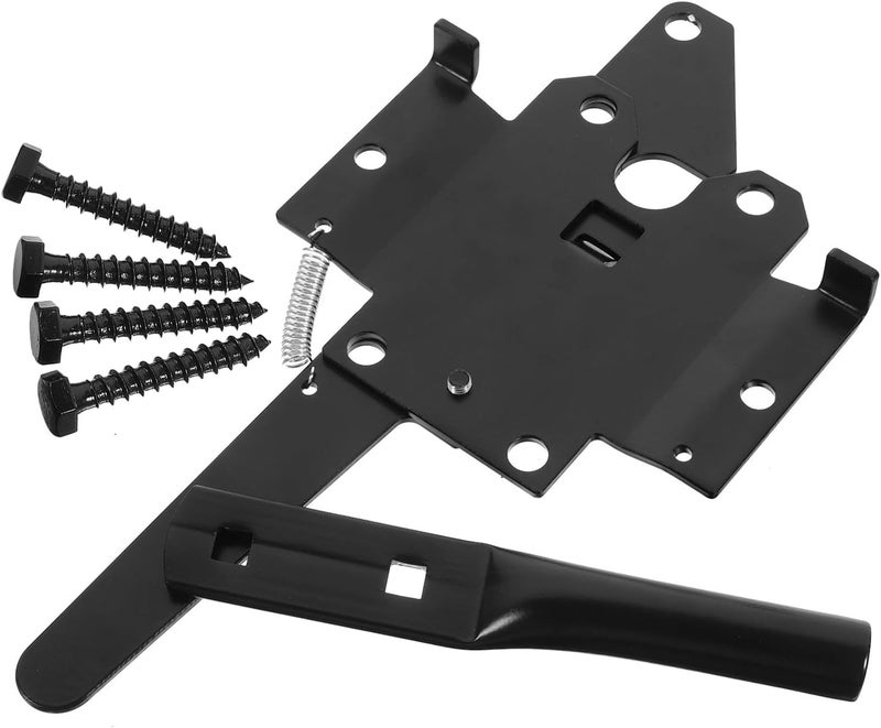 Gate Hinges Heavy Duty Iron Gate Latch for Wooden Garden Fence Outdoor Farm Fence Hardware with Sturdy Metal Construction - Image 1