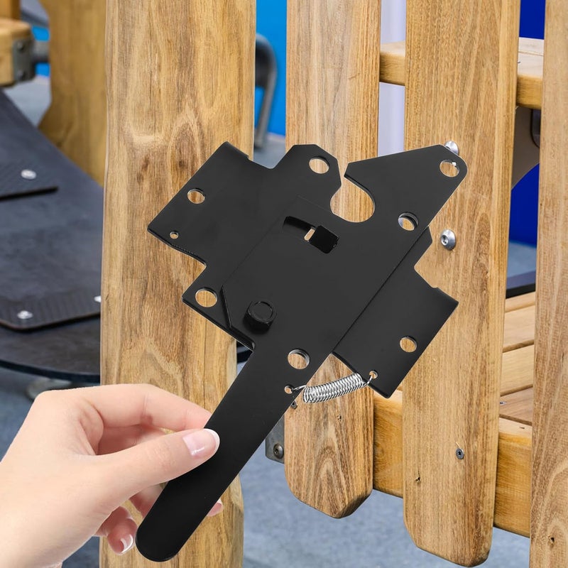Gate Hinges Heavy Duty Iron Gate Latch for Wooden Garden Fence Outdoor Farm Fence Hardware with Sturdy Metal Construction - Image 5
