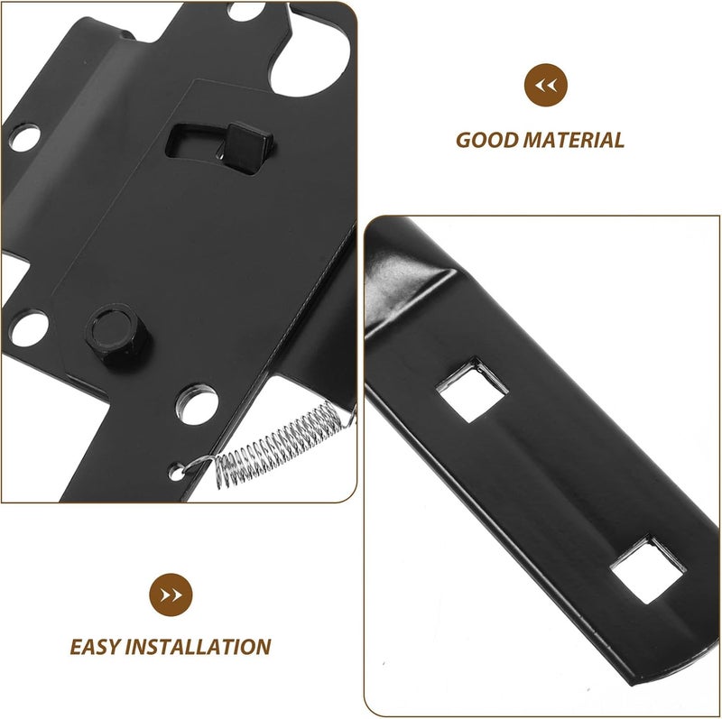 Gate Hinges Heavy Duty Iron Gate Latch for Wooden Garden Fence Outdoor Farm Fence Hardware with Sturdy Metal Construction - Image 3
