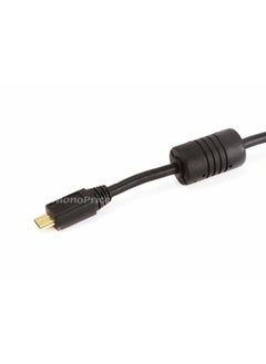 Monoprice 6-Feet USB 2.0 A Male to Micro 5pin Male 28/24AWG Cable with Ferrite Core (Gold Plated) (105458),Black  - Image 3