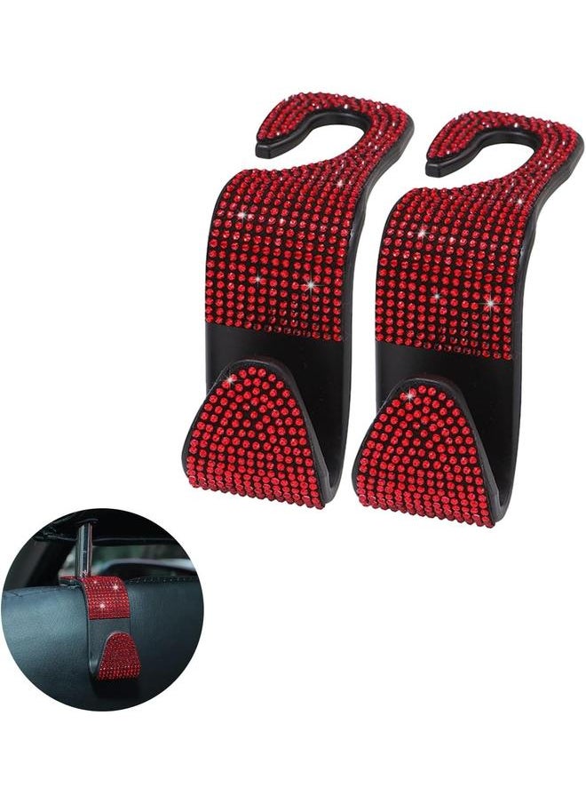 yongsheng Bling Car Seat Headrest Hook Front Seat,Auto Hooks Bling Car Hangers,Bling Car Seat Hanger Backseat  - Image 1