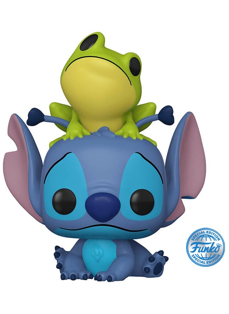 Funko Funko Pop! Cartoon Animation: Disney - Lilo & Stitch - Stitch with Frog (Exclusive) #986  - Image 1