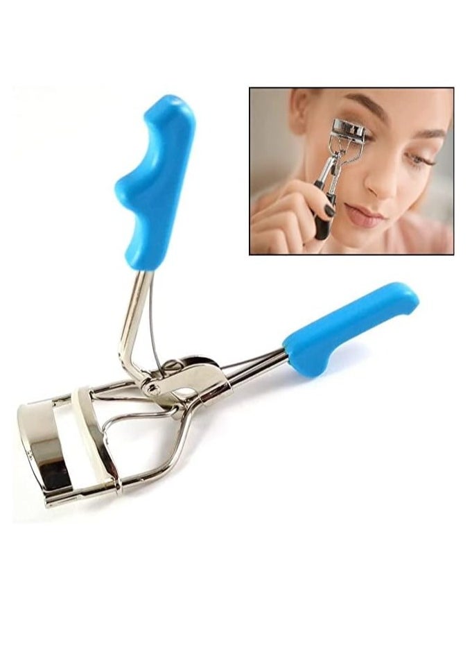 ماركة غير محددة مشبك تجعيد الرموش لمكياج التجميل لون ازرق  - Image 3