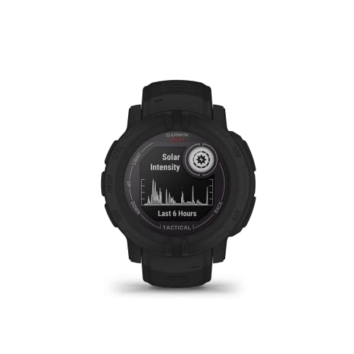 Garmin Instinct 2 Solar, Tactical-Edition, Rugged Outdoor Watch with GPS, with Solar Charging Capabilities, Built for All Elements, Multi-GNSS Support, Tracback Routing and More, Black - Image 2