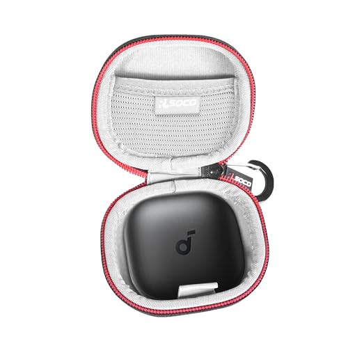 RLSOCO Hard Case for Anker Soundcore Sport X20Liberty 4 Pro Noise Cancelling Wireless Earbuds Shockproof Dustproof WaterResistant Storage Pouch with Sturdy Metal Hook Case Only - Image 1