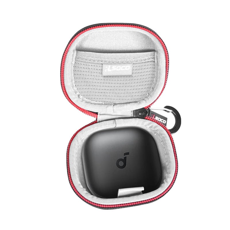 RLSOCO Hard Case for Anker Soundcore Sport X20Liberty 4 Pro Noise Cancelling Wireless Earbuds Shockproof Dustproof WaterResistant Storage Pouch with Sturdy Metal Hook Case Only - Image 2