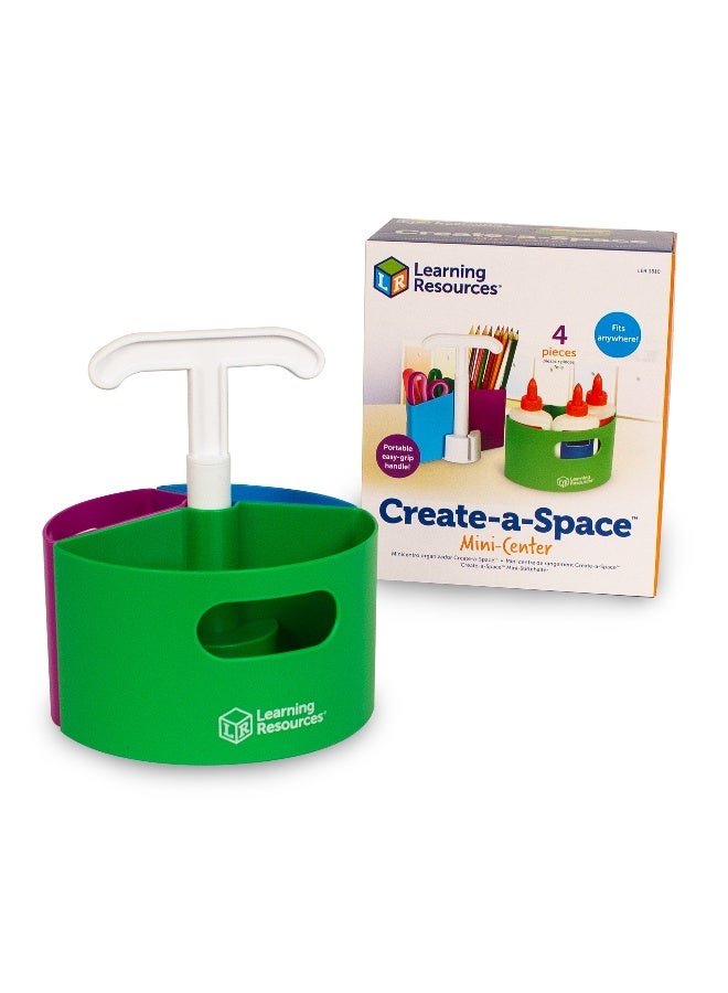 Learning Resources Create-A-Space Mini-Center (4-Piece, 16Cm Rotating Base, Ages 3+, Individual) - Image 1