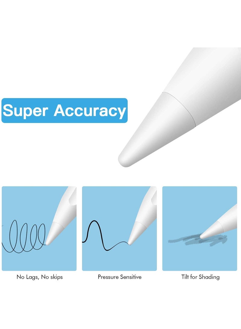 أطراف استبدال لأقلام Apple Pencil – حساسية عالية لريش قلم Apple – متوافقة مع Apple Pencil الجيل الأول والثاني (4 قطع) - Image 3