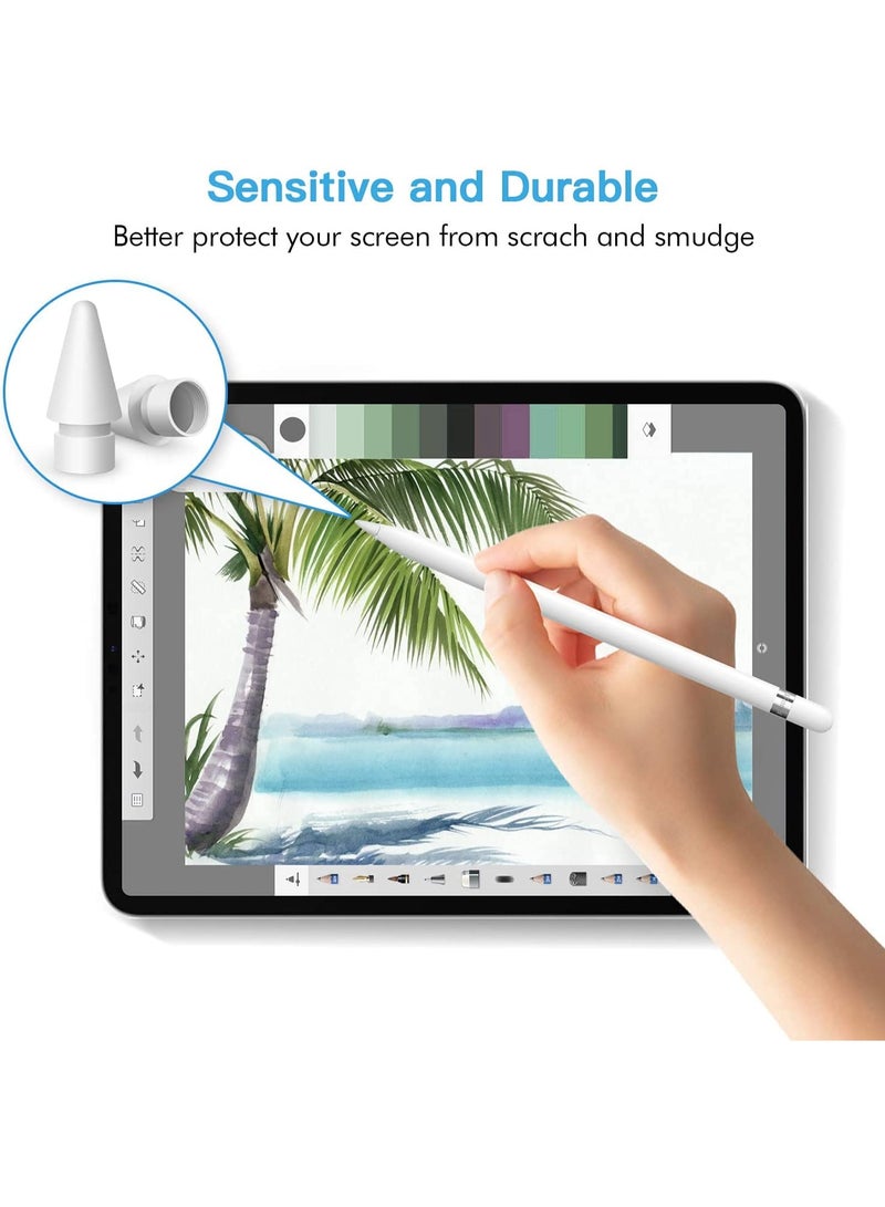 أطراف استبدال لأقلام Apple Pencil – حساسية عالية لريش قلم Apple – متوافقة مع Apple Pencil الجيل الأول والثاني (4 قطع) - Image 4