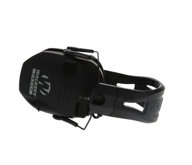 Walker's سماعات الأذن واكرز رايزر تاكتي-غريب - سوداء، حزام رأس سيليكون مركب عالي الأداء غير قابل للانزلاق - وضوح صوت طبيعي كامل نطاق ديناميكي 23 NRR - Image 4