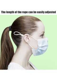Y&D 100PCS Cord Locks Toggles Face Mask Silicone Ends Fastener for Drawstrings Non-Slip Stopper Adjusters Elastic Ear Loop Drawstring Fasteners Adjustable Lanyard Buckle  - Image 4
